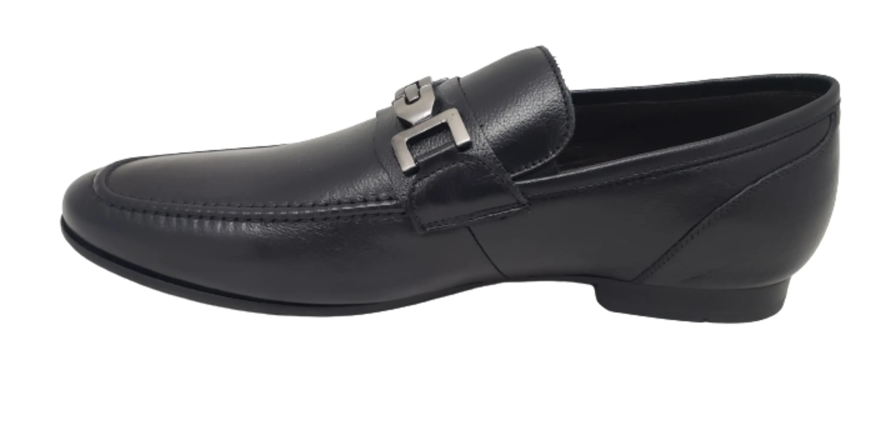 ALFREDO MEN'S BLACK DRESS SLIP ON SHOES - 2311