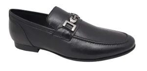 ALFREDO MEN'S BLACK DRESS SLIP ON SHOES - 2311