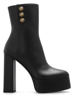 ANKLE BOOT BRUNE-CALFSKIN