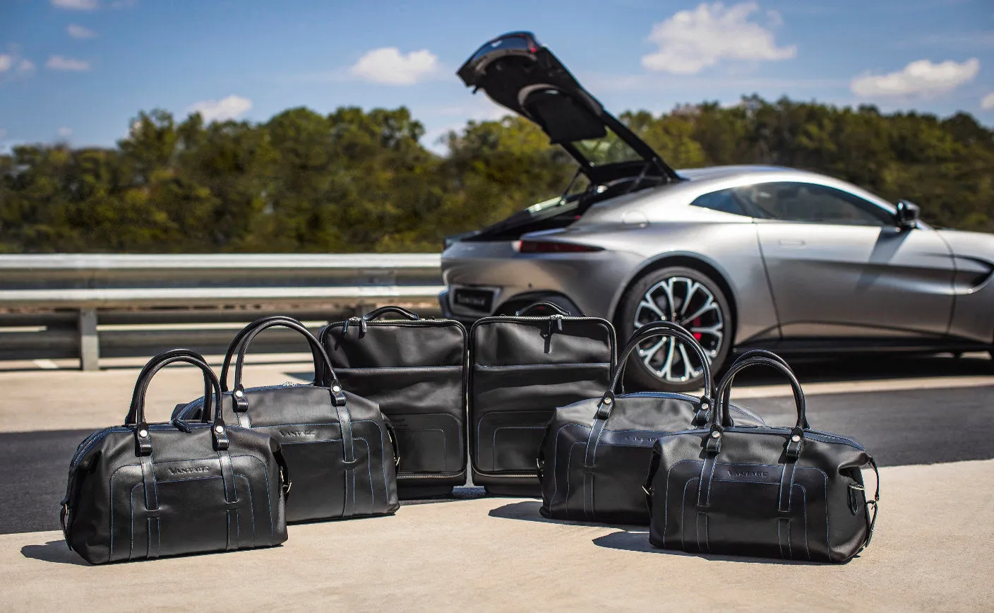 Aston Martin New Vantage Seven Piece Luggage Set - Leather