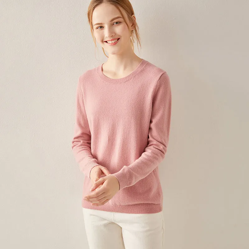 Basic Crewneck Cashmere Sweater CS002