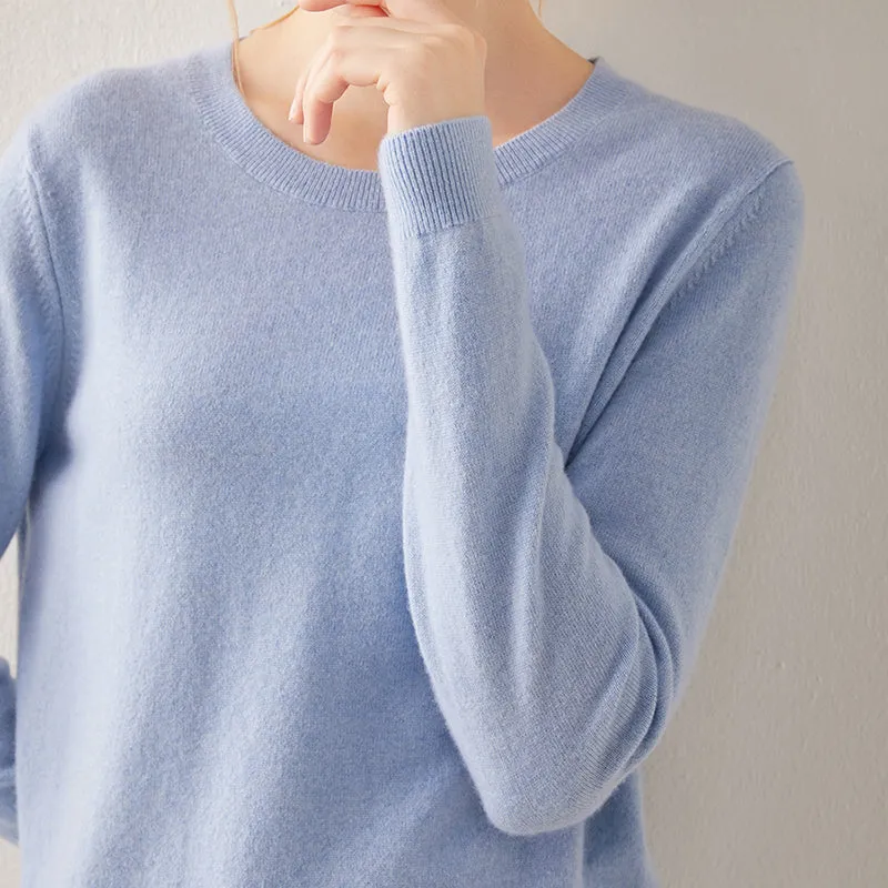 Basic Crewneck Cashmere Sweater CS002