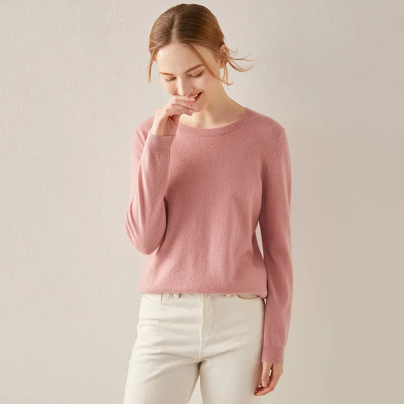 Basic Crewneck Cashmere Sweater CS002