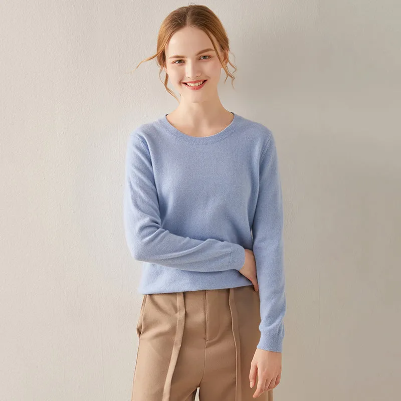 Basic Crewneck Cashmere Sweater CS002