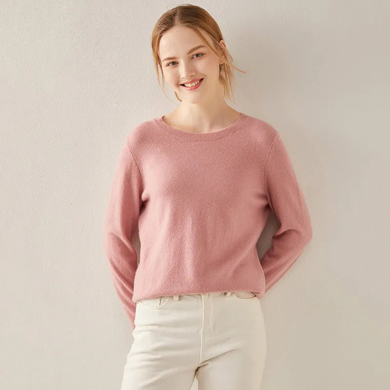 Basic Crewneck Cashmere Sweater CS002