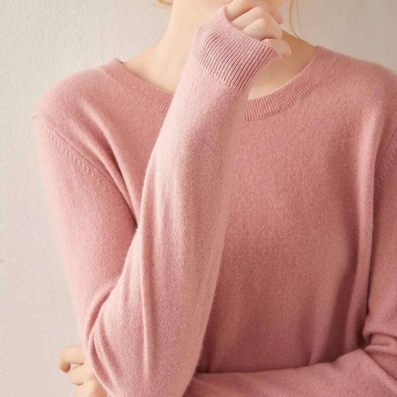 Basic Crewneck Cashmere Sweater CS002