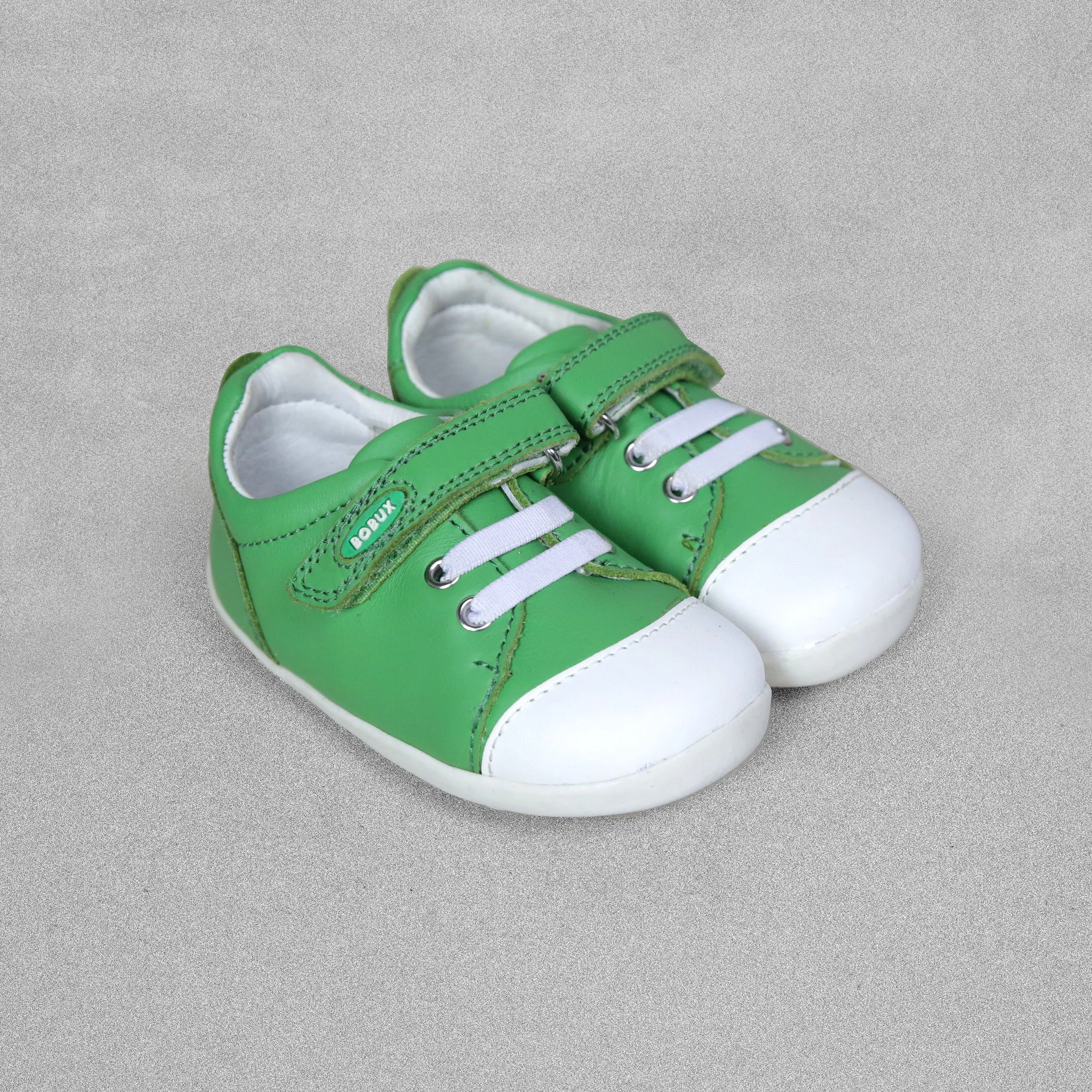 Bobux Step Up Green Trackside First Walker Shoe - UK 2 / EU 18