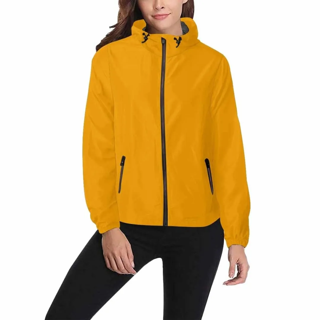 Bright Orange Hooded Windbreaker Jacket - Men / Women