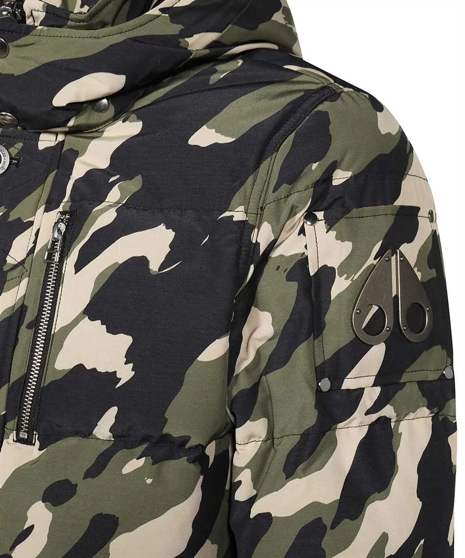 CAMO HOODED DOWN JACKET