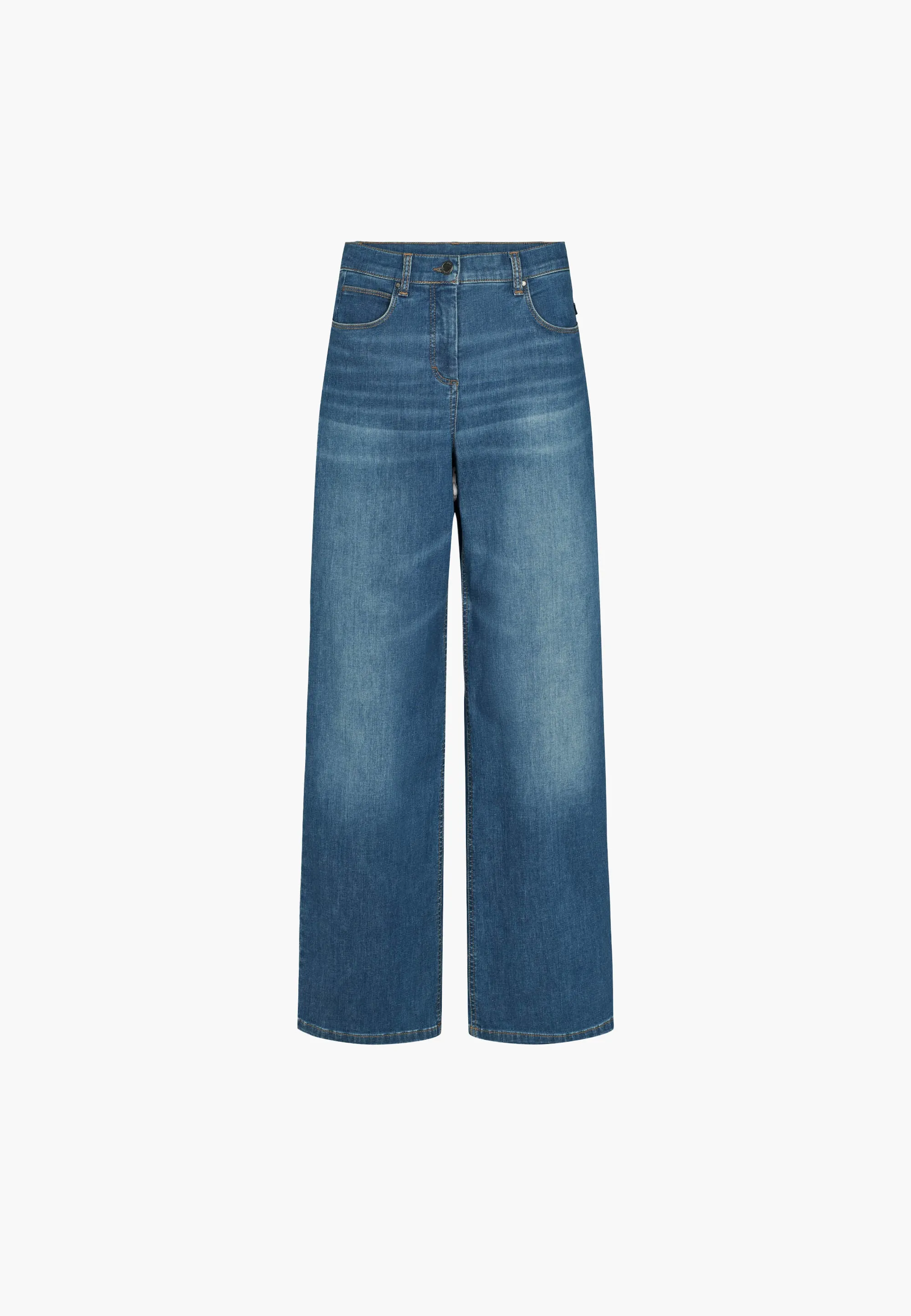 Carol Loose - Medium Length - Washed Blue Denim