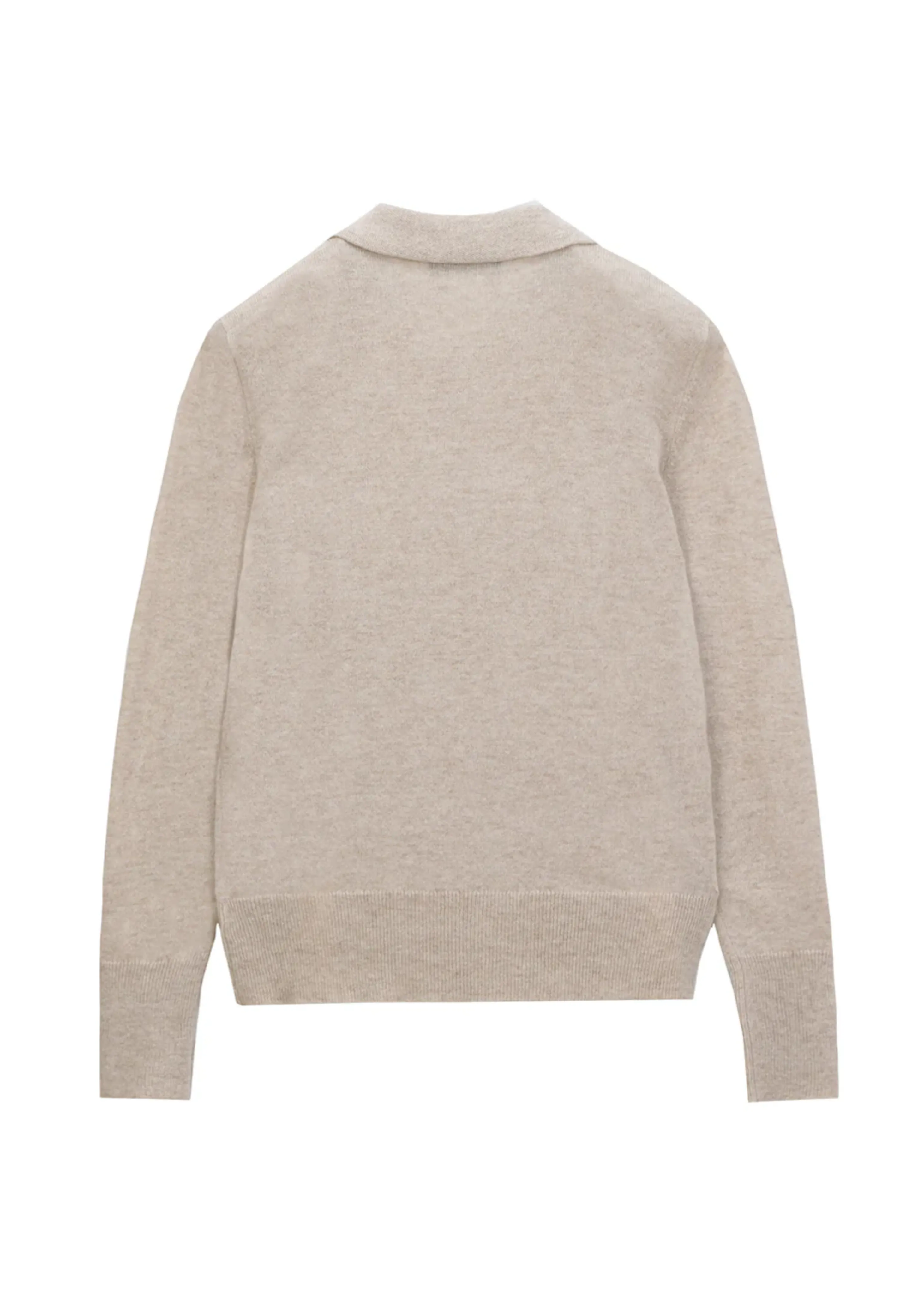 Cashmere classic polo sweater, camel