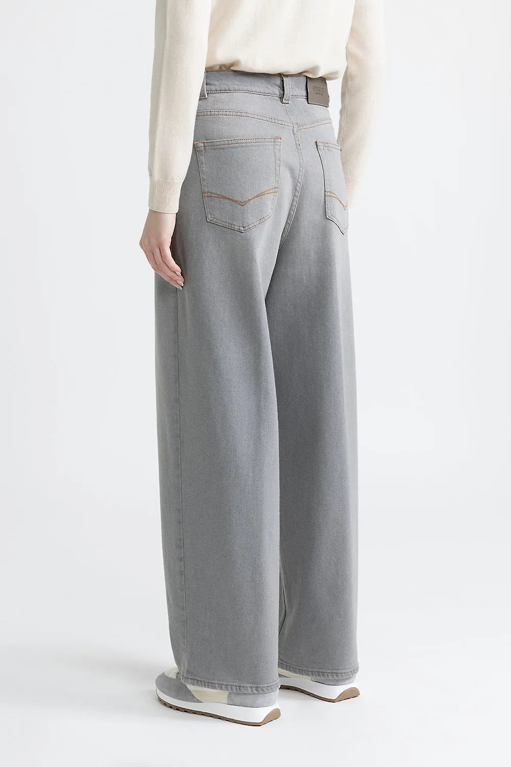 Denim baggy oversize trousers