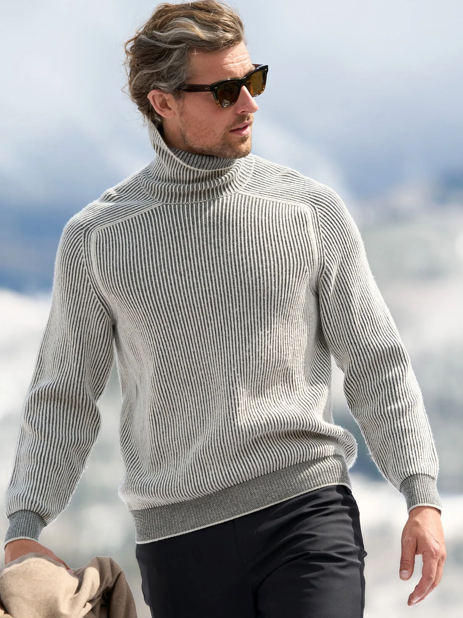 Dinghy Cashmere Turtleneck Ski Sweater