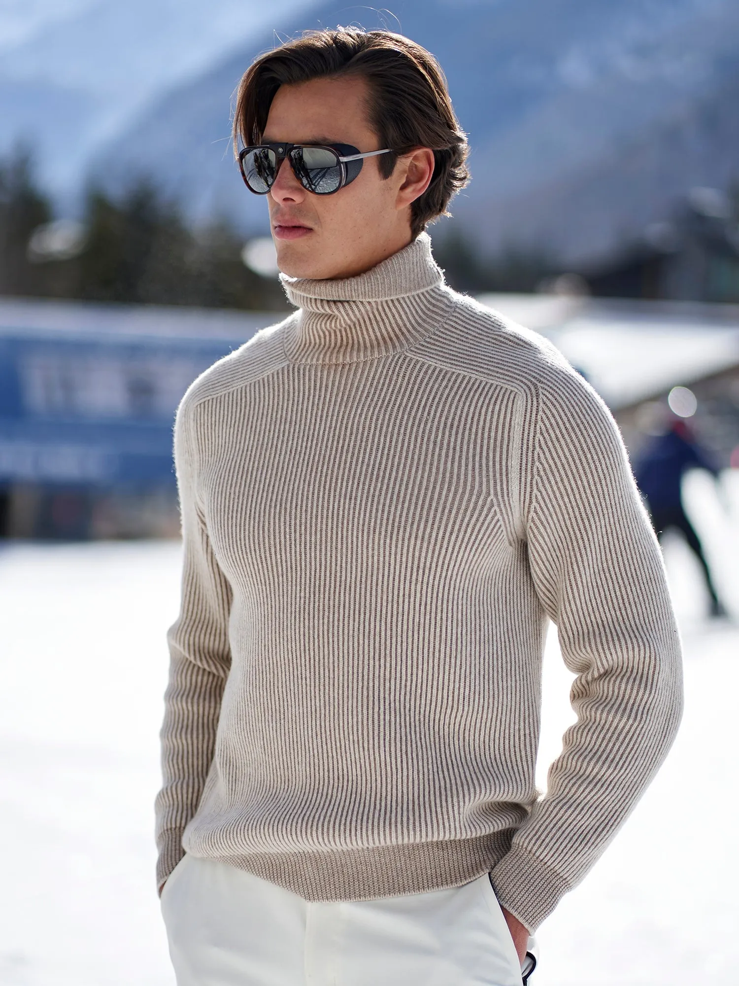 Dinghy Cashmere Turtleneck Ski Sweater