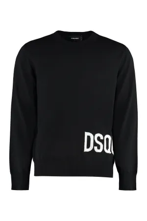 DSQ2 VIRGIN WOOL CREW-NECK SWEATER