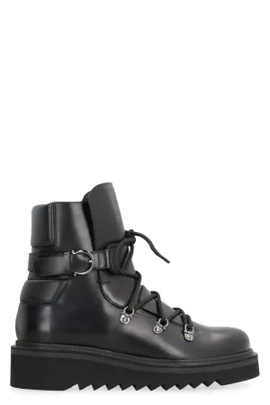 ELIMO LEATHER ANKLE BOOTS