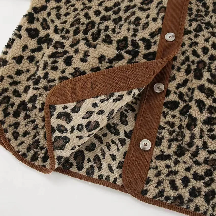 Fashionkova Abigail Leopard Bouclé Jacket