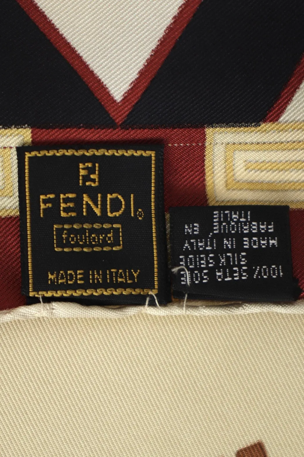 Fendi Foulard Silk Zucca Model Scarf