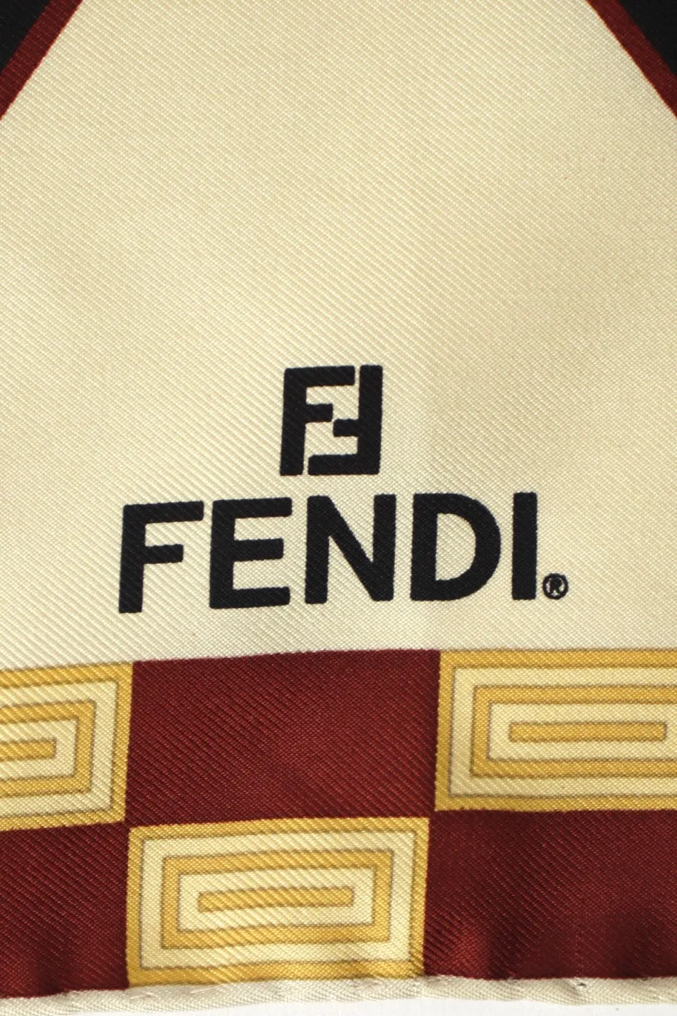 Fendi Foulard Silk Zucca Model Scarf