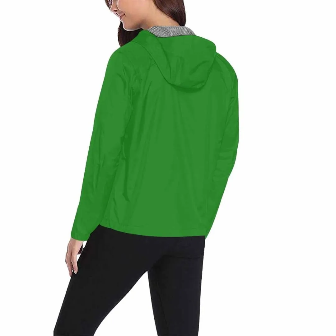 Forest Green Hooded Windbreaker Jacket - Men / Women