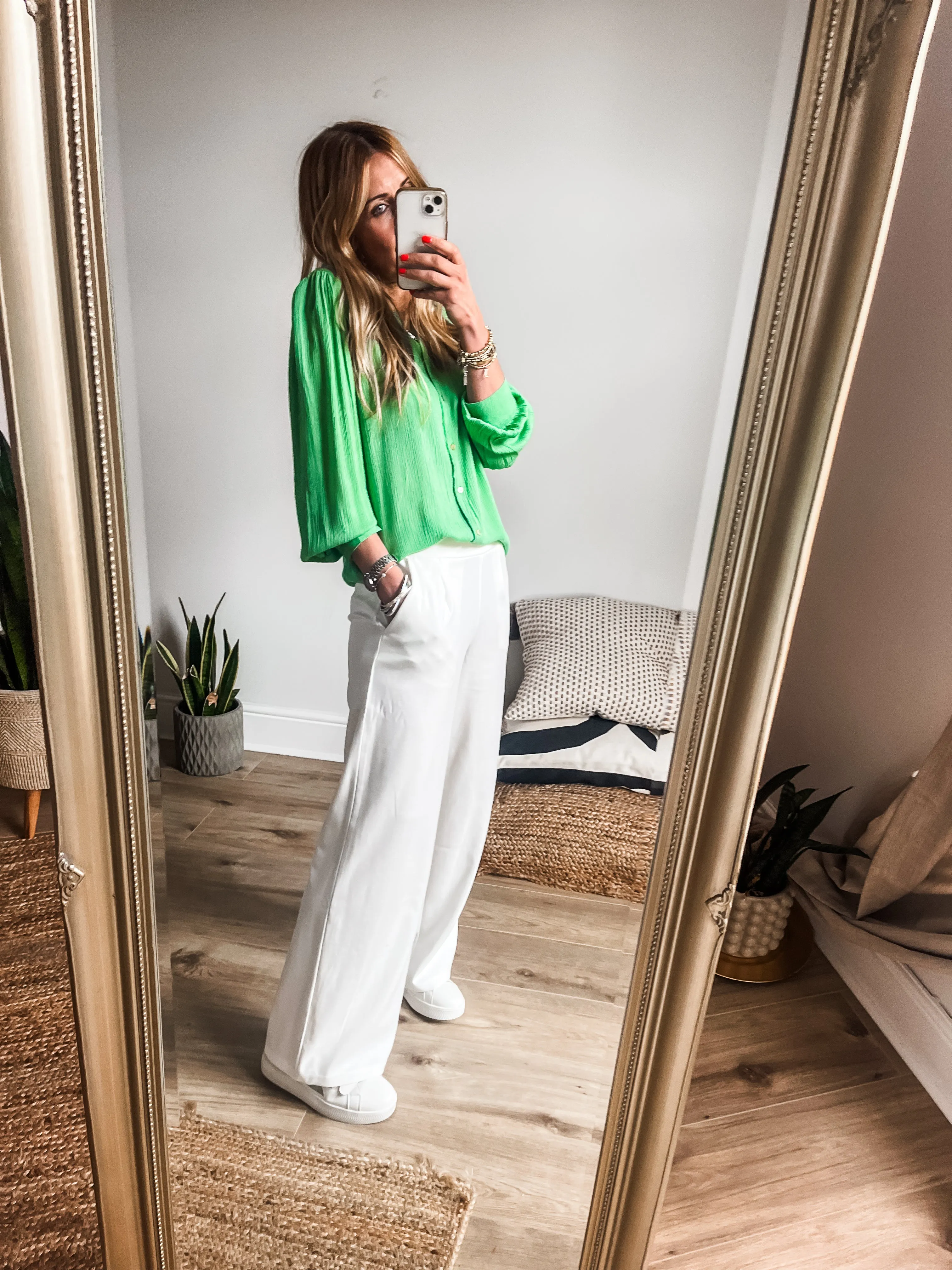 Ichi Kate Long Wide Leg Trousers PREMIUM BRAND