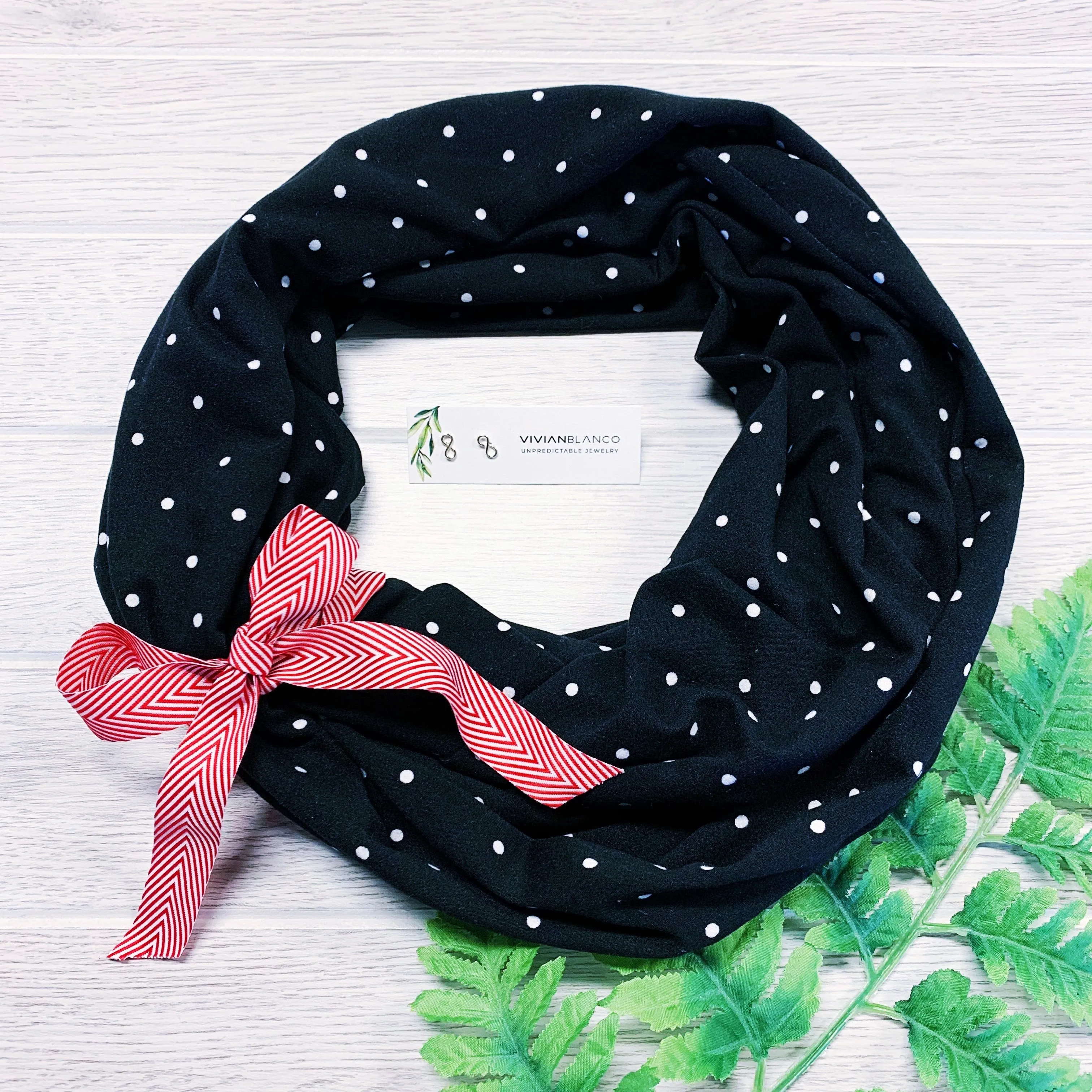 Infinity Scarf   Infinity Earrings Gift Set