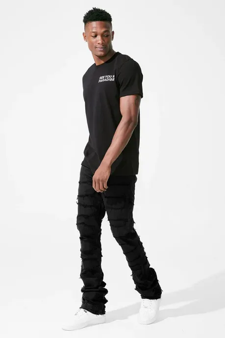 Jordan Craig Martin Stacked - Python Denim (Black) JTF1130A