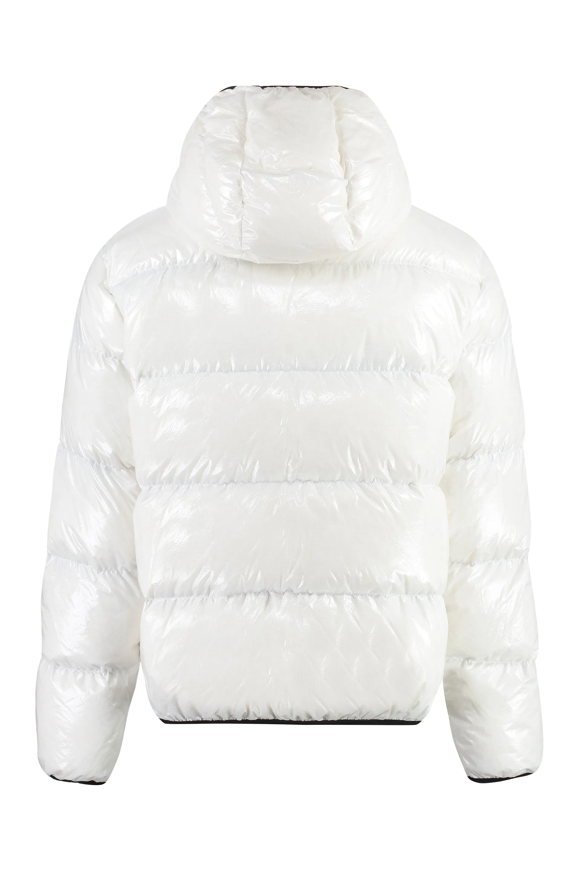 KABAN HOODED SHINY DOWN JACKET