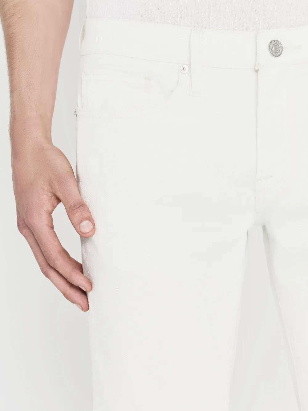 L'Homme Slim Twill -- Whisper White