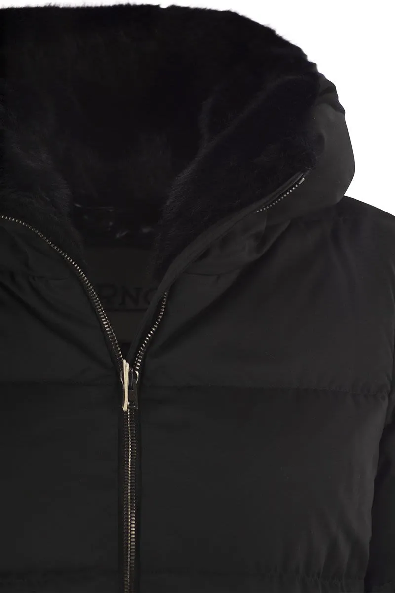 LONG DOWN JACKET WITH ZIP