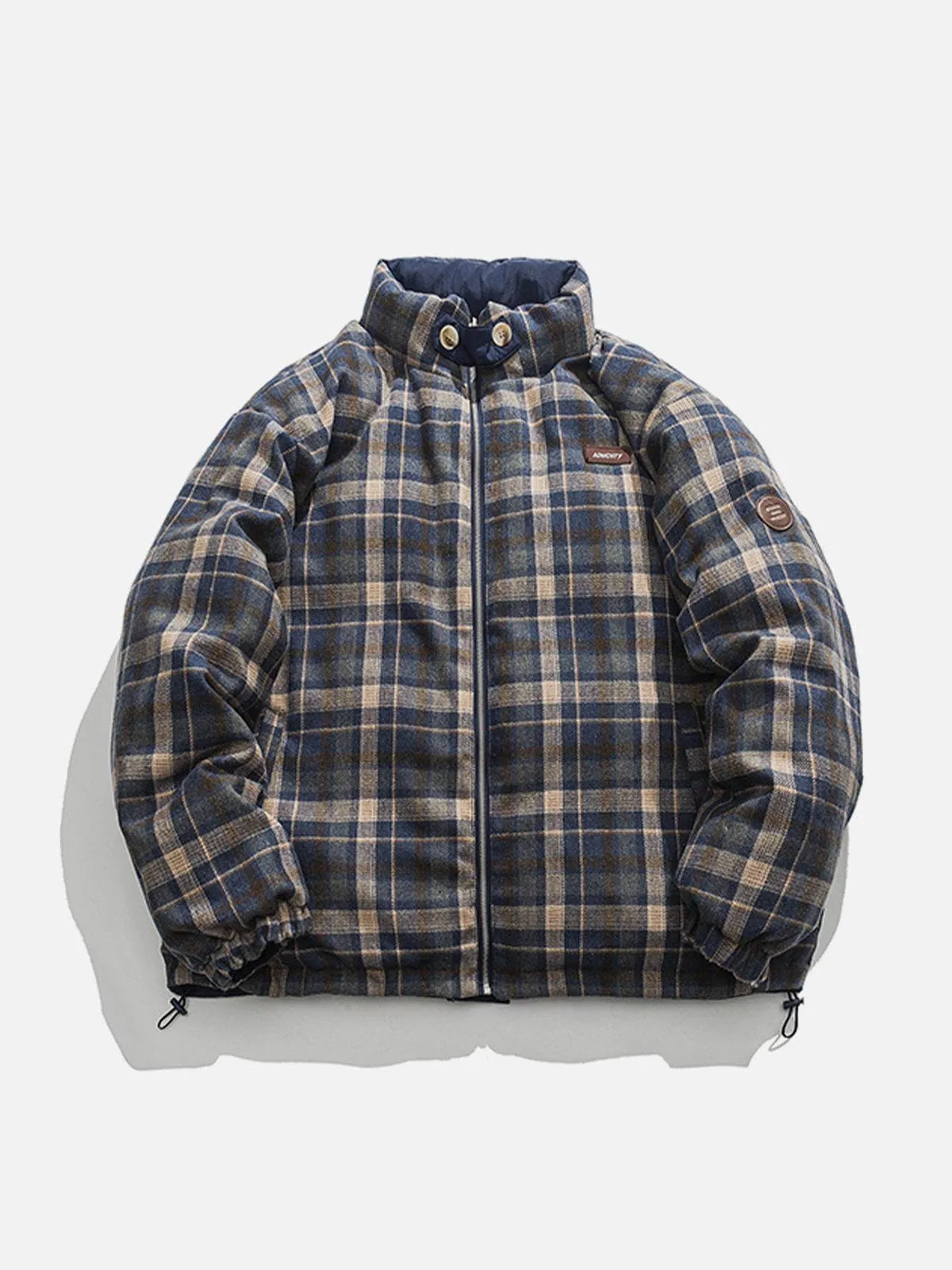 Majesda® - Plaid Reversible Winter Coat