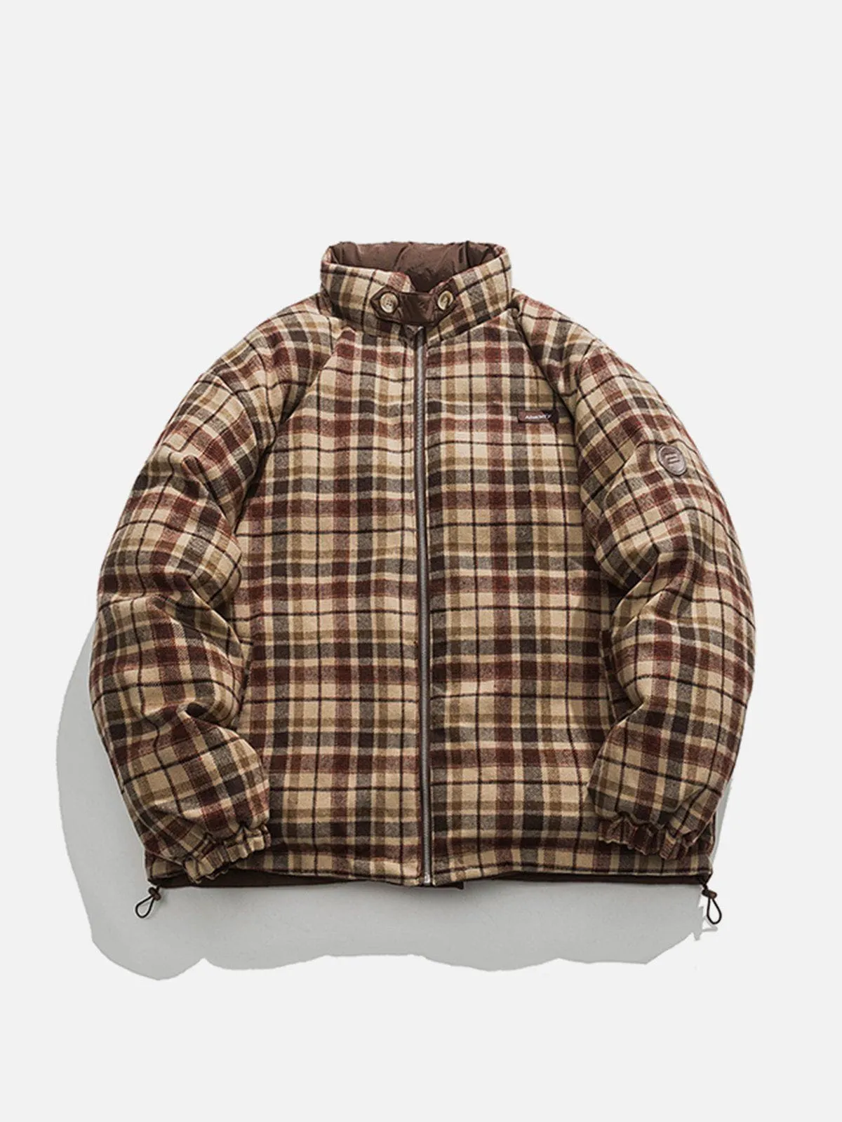 Majesda® - Plaid Reversible Winter Coat