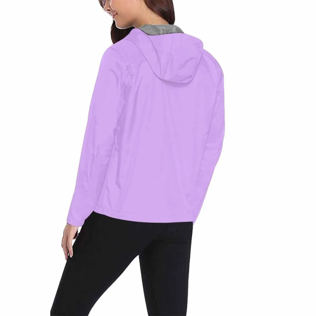 Mauve Purple Hooded Windbreaker Jacket - Men / Women