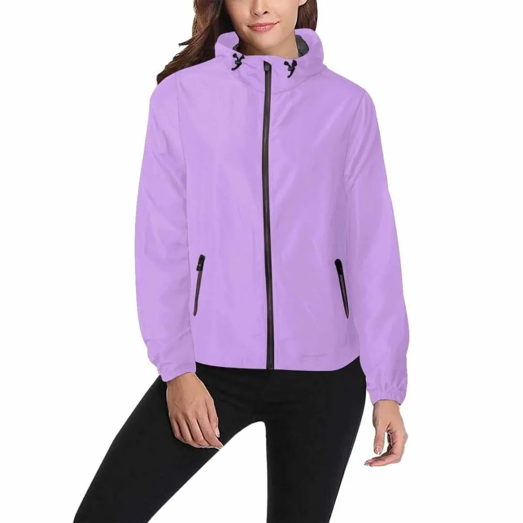 Mauve Purple Hooded Windbreaker Jacket - Men / Women