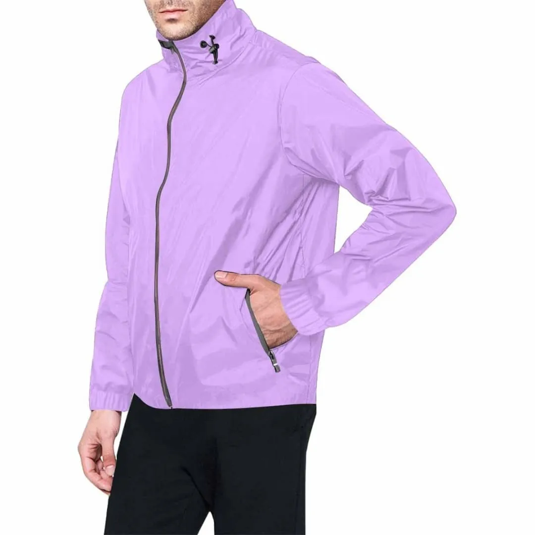 Mauve Purple Hooded Windbreaker Jacket - Men / Women