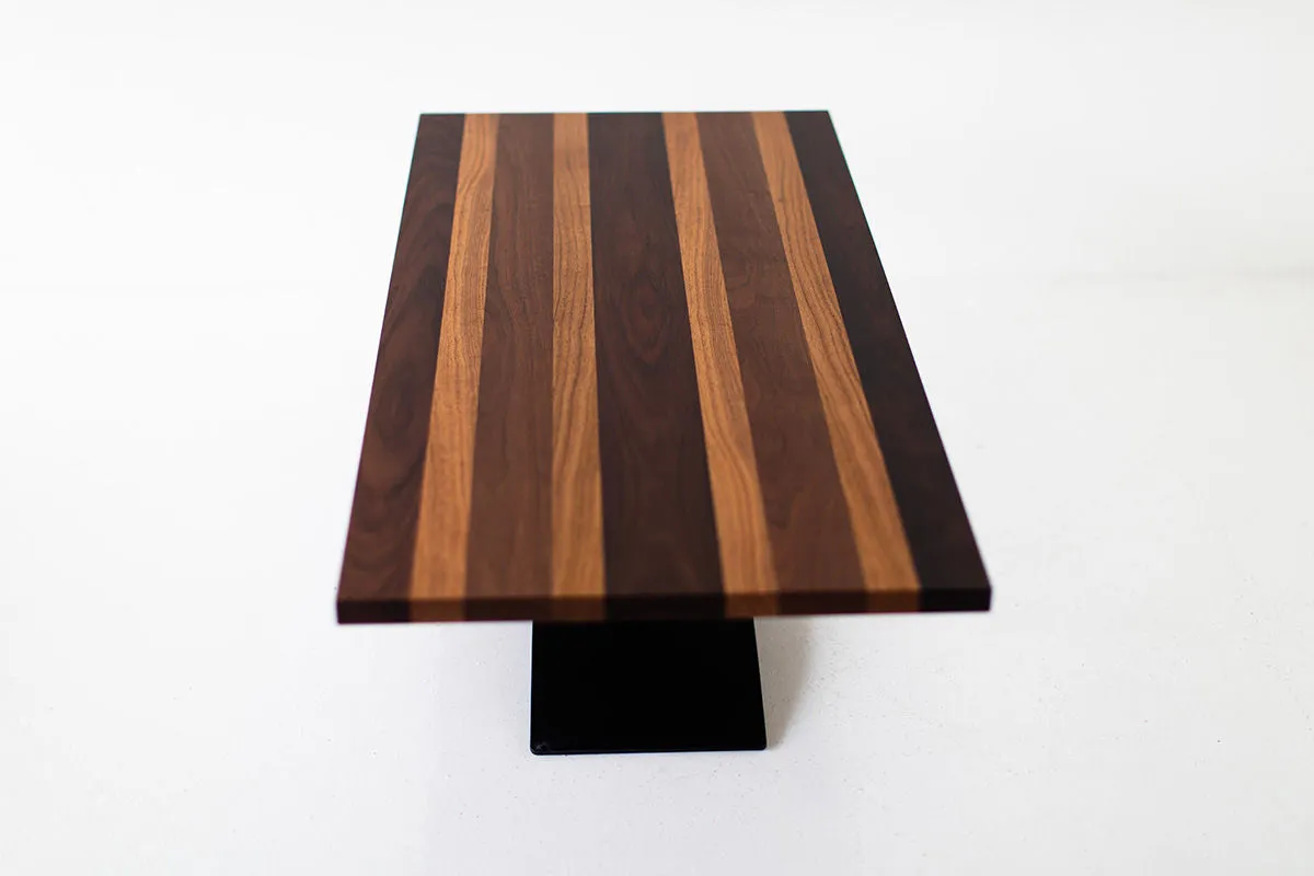 Milo Baughman Striped Top Coffee Table - B393S