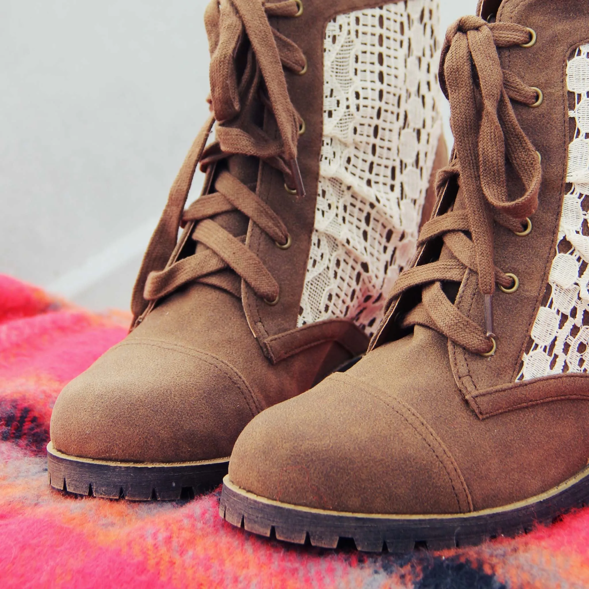 Misty Lake Lace Boots