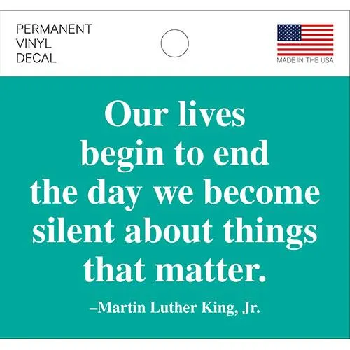 MLK Quote Decal