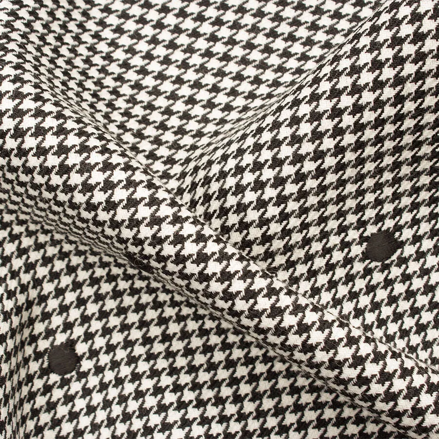 Monochrome Pure Wool Houndstooth