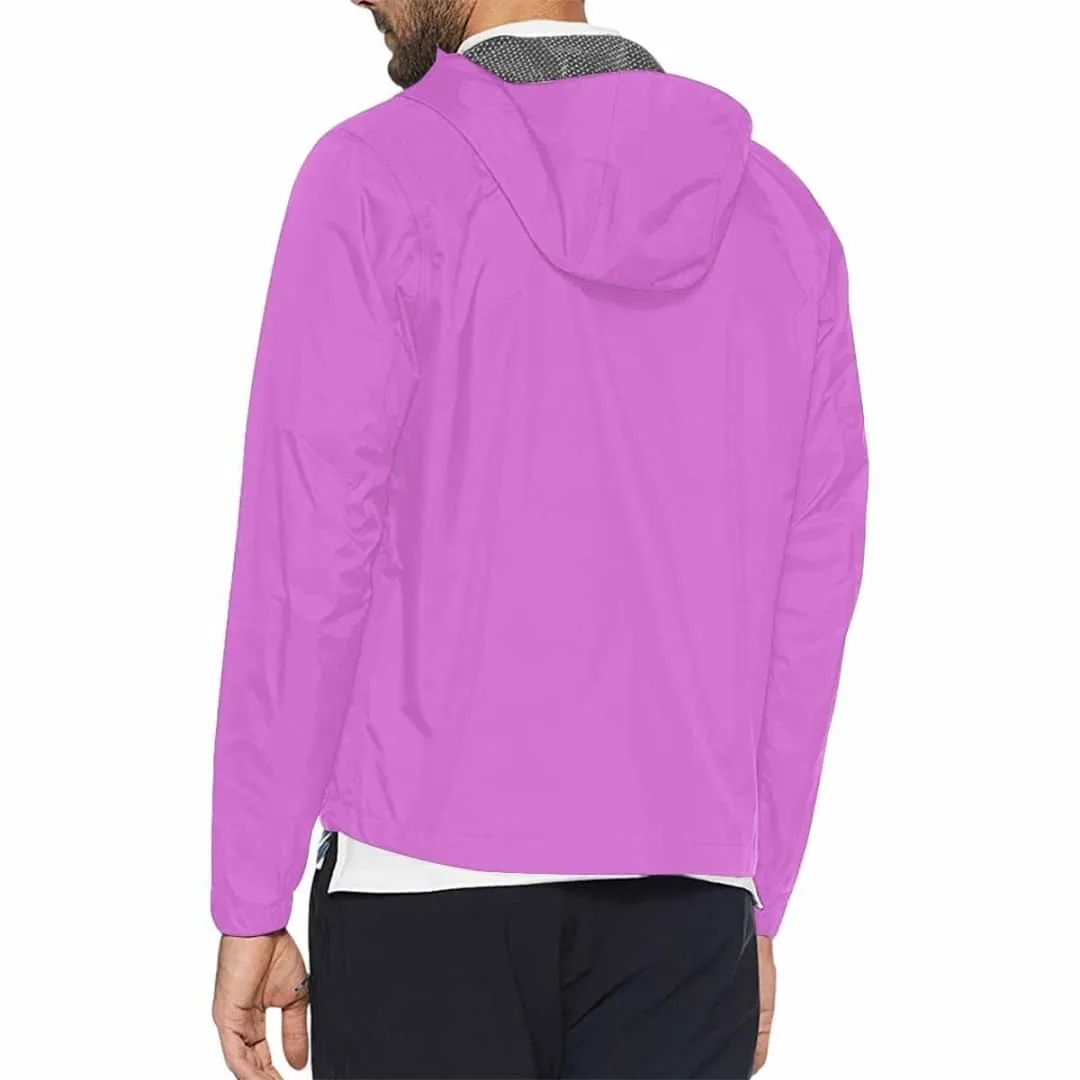 Orchid Purple Hooded Windbreaker Jacket - Men / Women