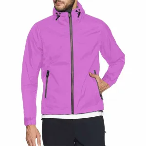 Orchid Purple Hooded Windbreaker Jacket - Men / Women