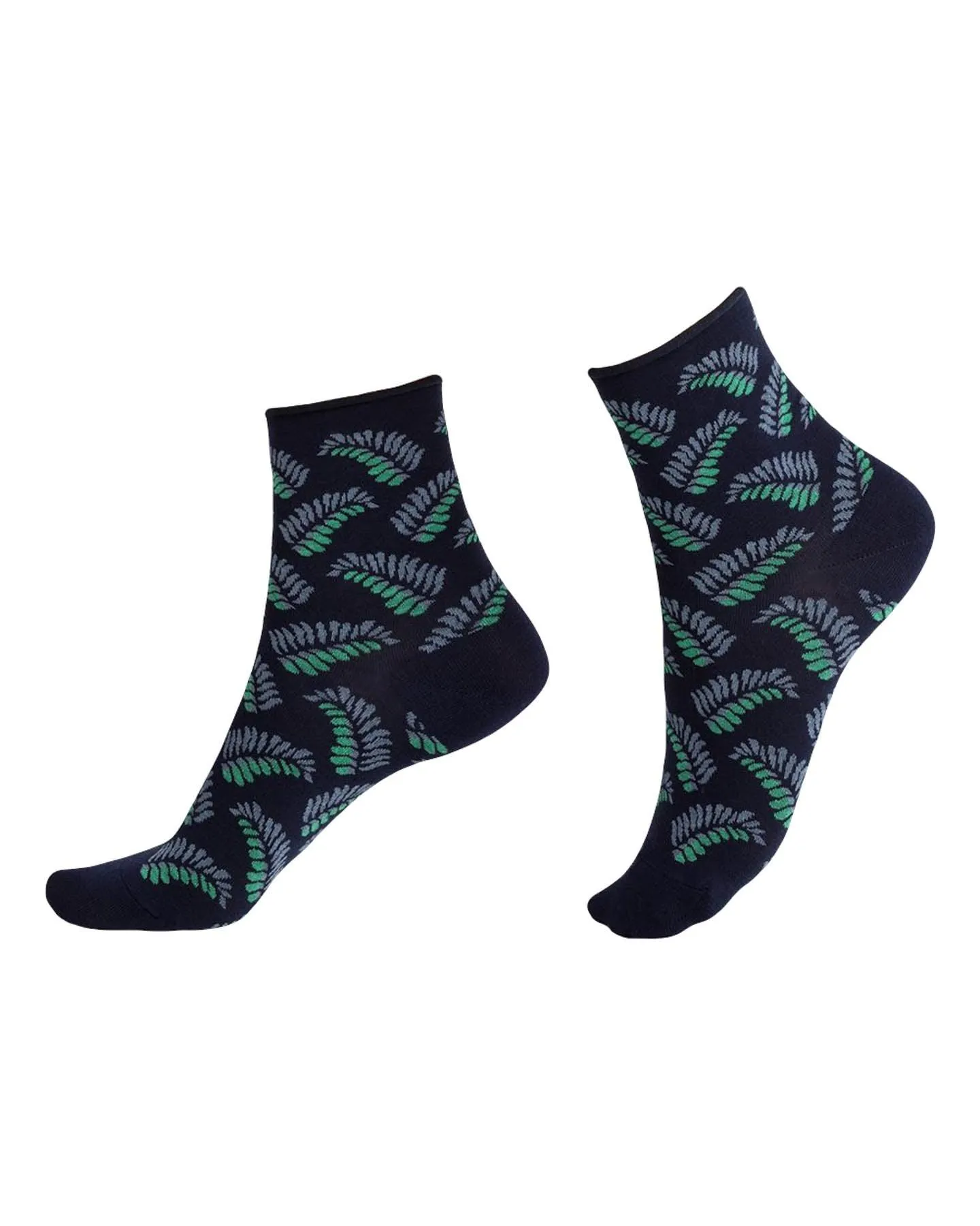 Palms Pattern Ankle Socks