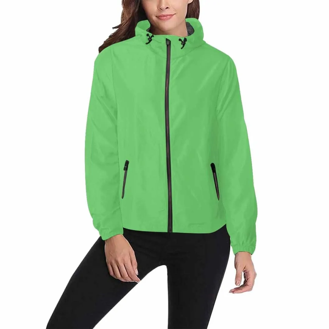 Pastel Green Hooded Windbreaker Jacket - Men / Women