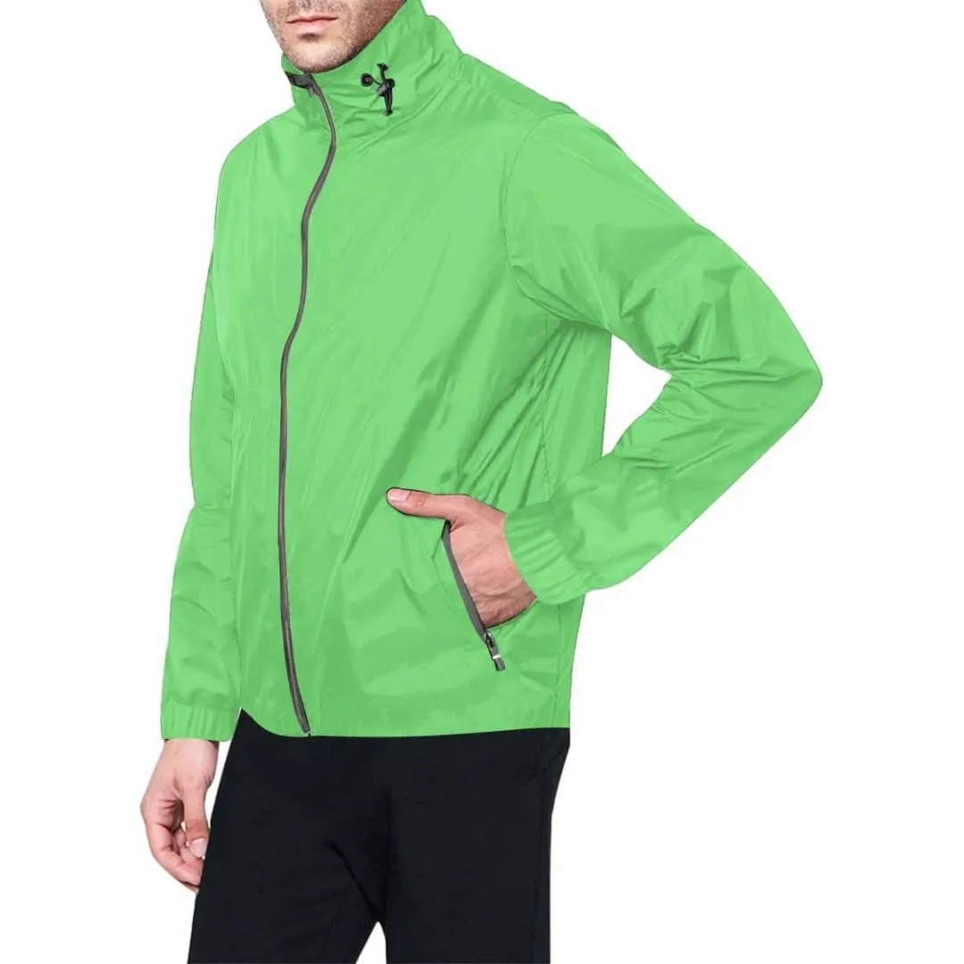 Pastel Green Hooded Windbreaker Jacket - Men / Women