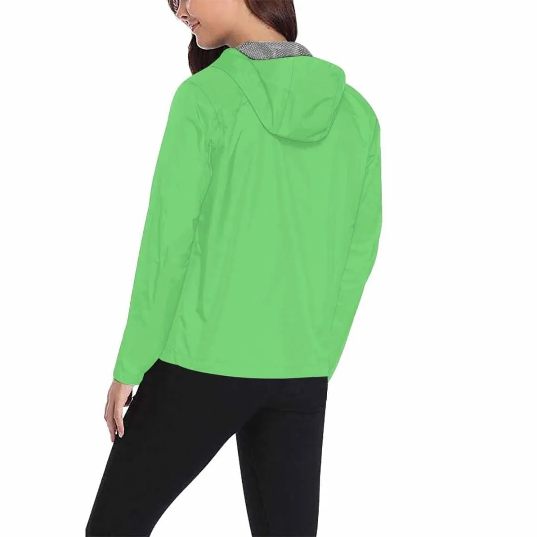 Pastel Green Hooded Windbreaker Jacket - Men / Women