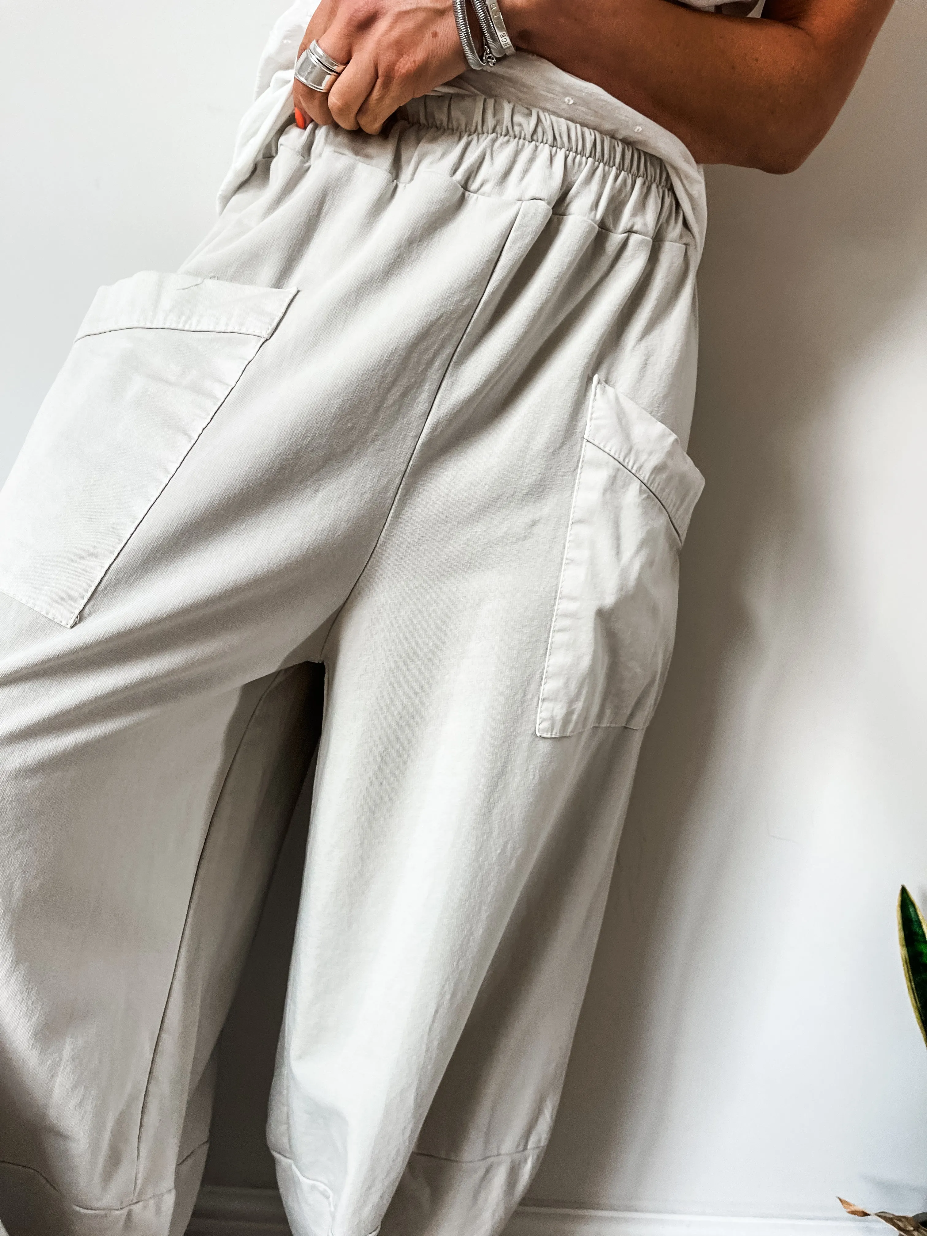 Pocket Balloon Jersey Trousers