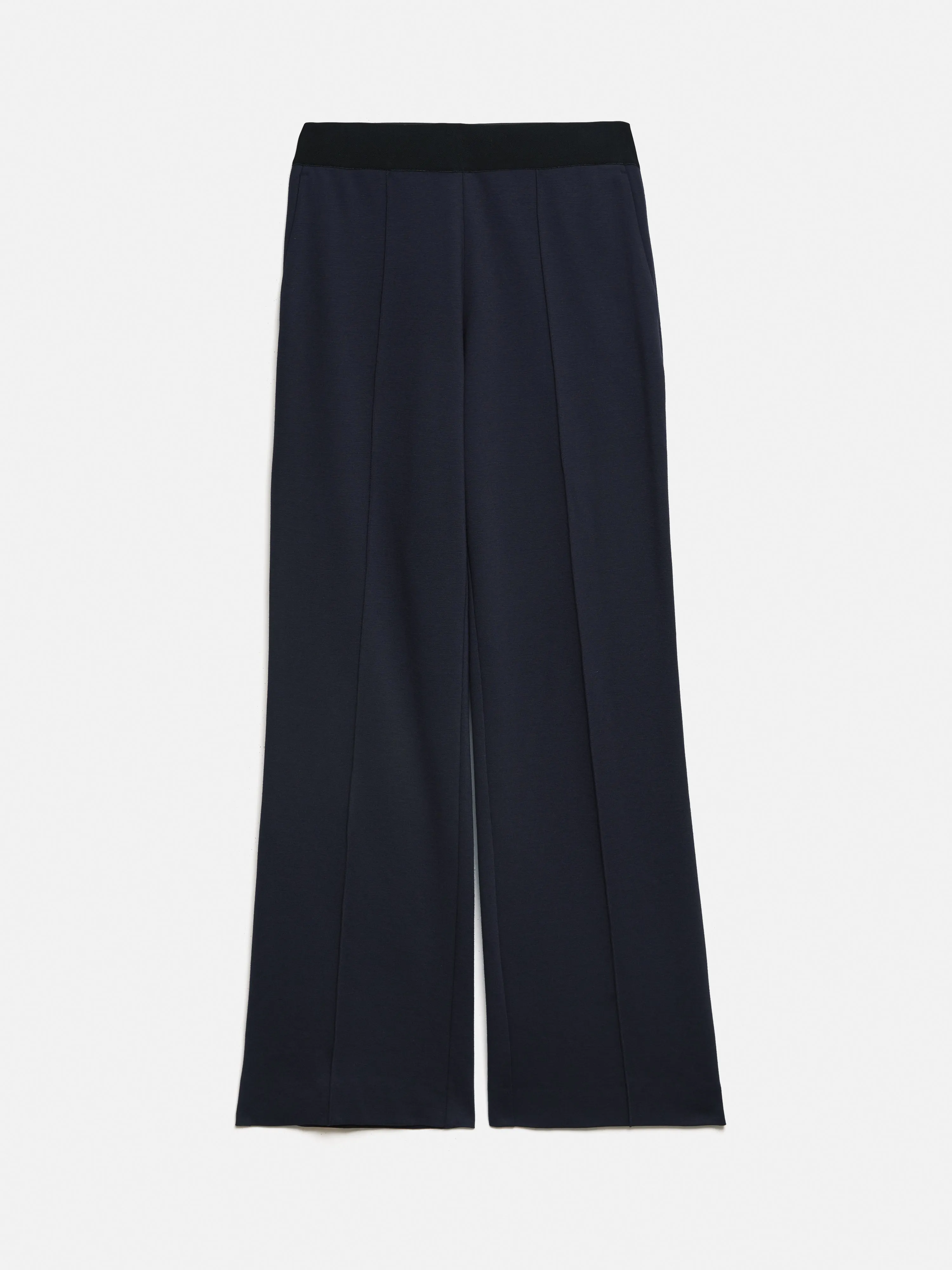 Ponte Trouser With Trim Detail | Navy