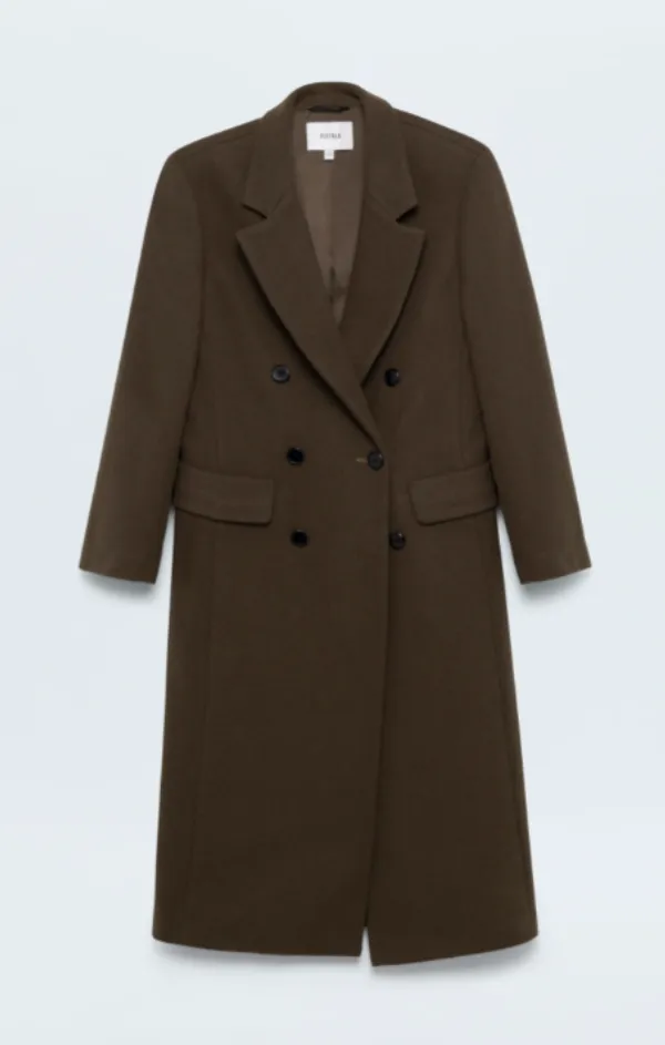 Prescott Double Breasted Wool Coat