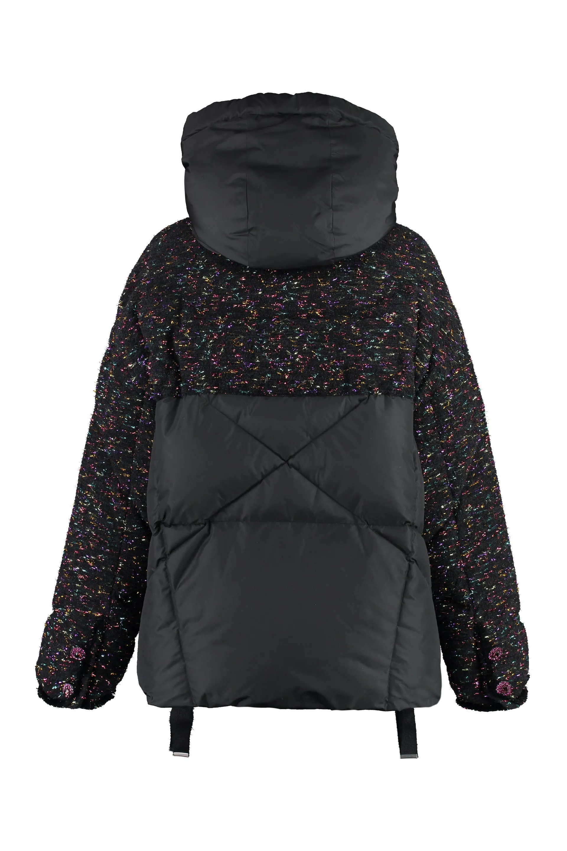 PUFF KHRIS TWEED HOODED DOWN JACKET