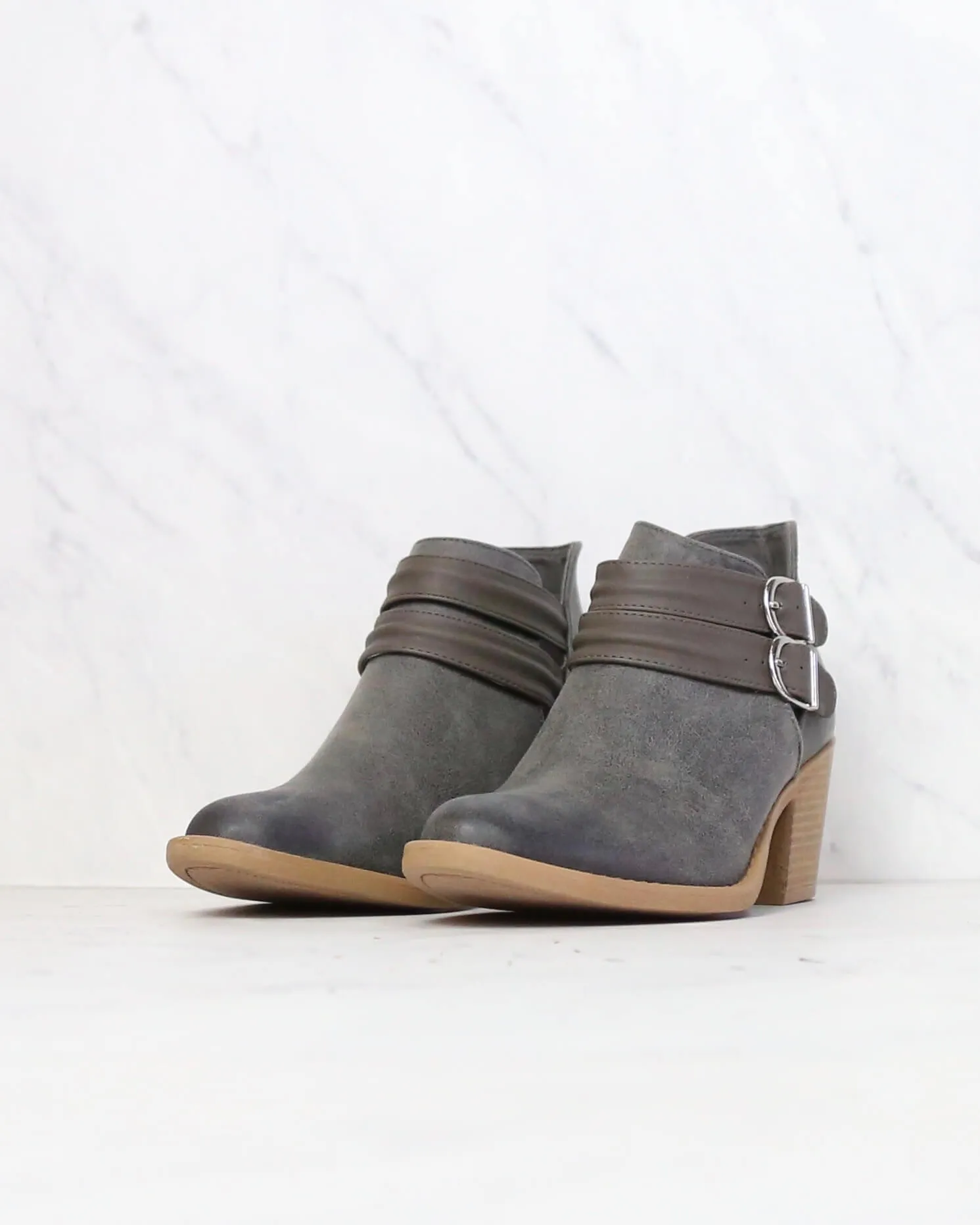 Rascal Western Inspired Booties in Grey